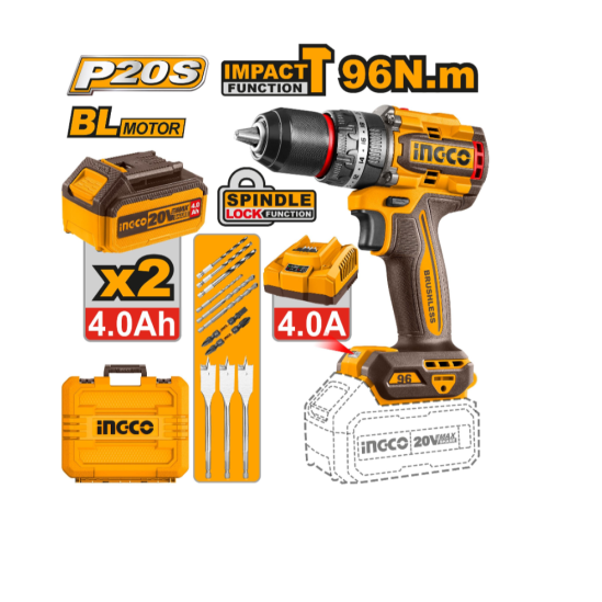 Аккумуляторный шуруповерт INGCO CIDLI20968