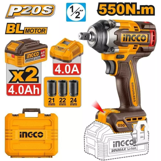 Аккумуляторный гайковерт INGCO CIWLI2055