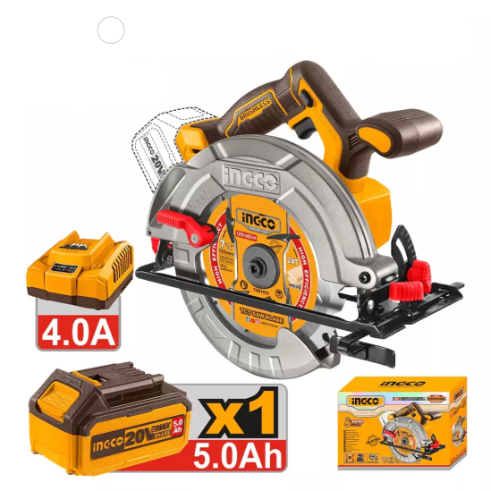 Аккумуляторная циркулярная пила INGCO CSLI18513  0