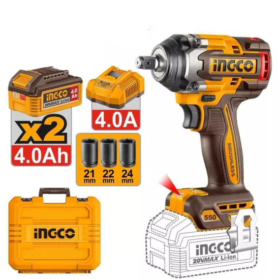 Аккумуляторный гайковерт INGCO CIWLI2055 0