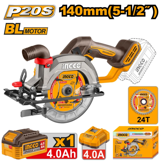 Аккумуляторная циркулярная пила INGCO CSLI14023