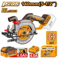 Аккумуляторная циркулярная пила INGCO CSLI14023