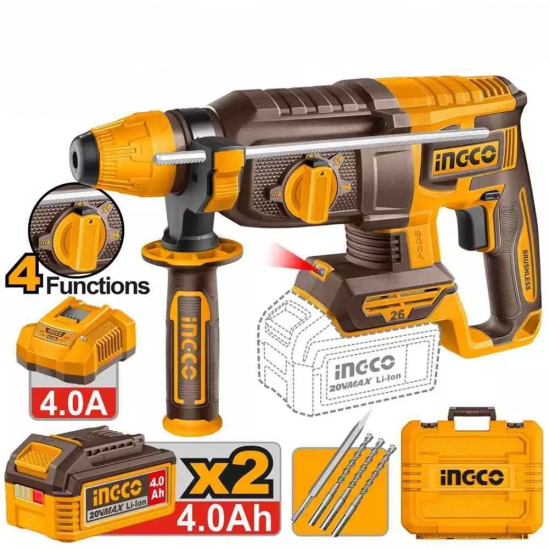 Аккумуляторный перфоратор INGCO CRHLI262085 0