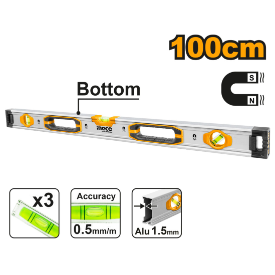 Уровень INGCO HSL38100M 100см