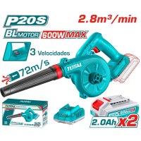 Аккумуляторная воздуходувка TOTAL TABLI20682 (3 скорости)