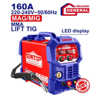 Сварочный полуавтомат EMTOP EMGT1652 4в1