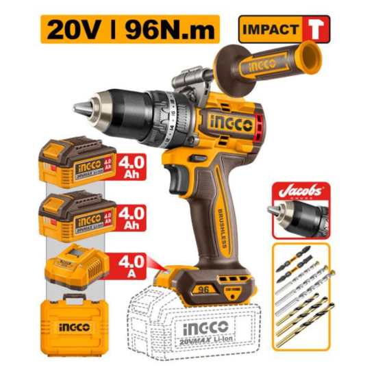 Аккумуляторный шуруповерт INGCO CIDLI209688
