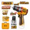 Компактный аккумуляторный шуруповерт INGCO CIDLI16665