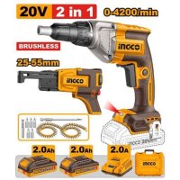Аккумуляторный шуруповерт для гипсокартона INGCO CDSLI204268