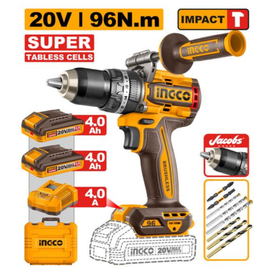 Аккумуляторный шуруповерт INGCO CIDLI209689
