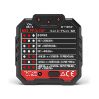 Тестер розеток и УЗО КВТ KT 105D PROLINE