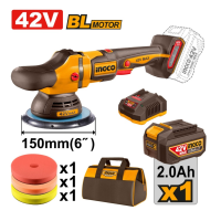 Аккумуляторная полировальная машина INGCO APLI42151