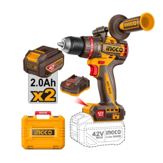 Аккумуляторный шуруповерт INGCO CIDLI429982 0