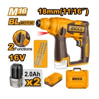 Аккумуляторный перфоратор INGCO CRHLI16168