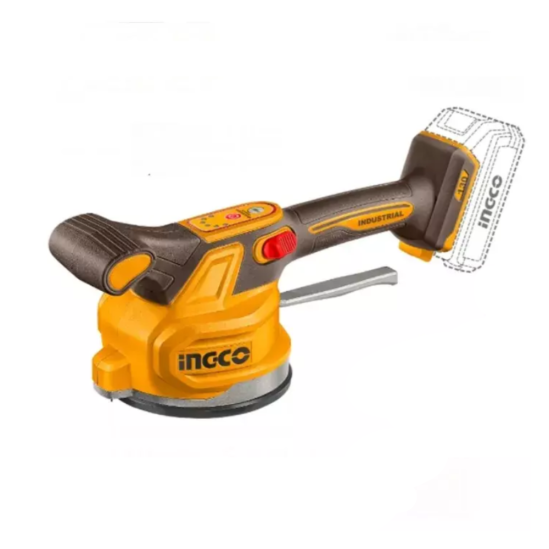 Аккумуляторная виброприсоска для плитки INGCO  0