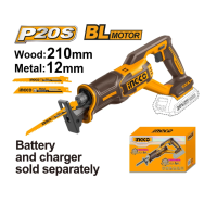 Пила сабельная аккумуляторная INGCO CRSLI2108