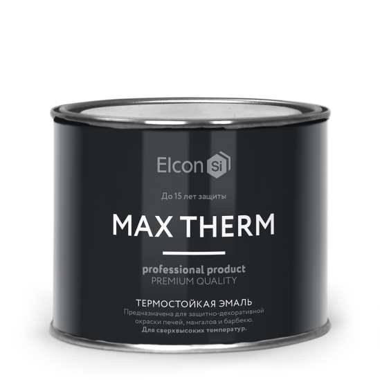 Термостойкая эмаль Elcon Max Therm серебристый 0,4мл