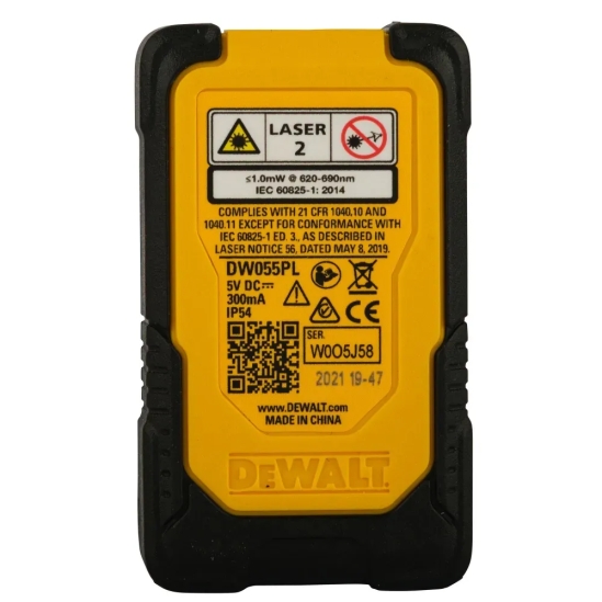 Лазерный дальномер DeWALT DW055PL-XJ 1