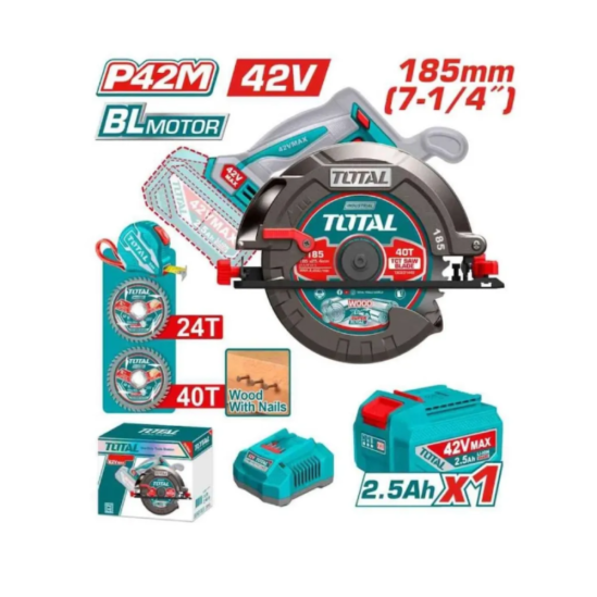 Циркулярная пила аккумуляторный TOTAL TSLI4218511