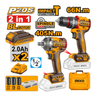 Набор аккумуляторных инструментов INGCO CKLI20286