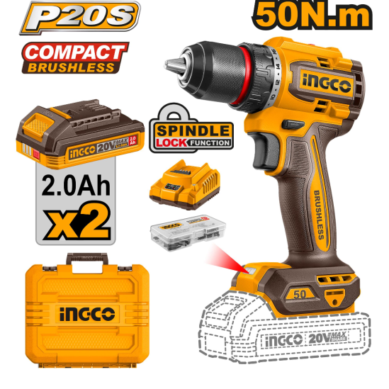Аккумуляторный шуруповерт INGCO CDLI205062