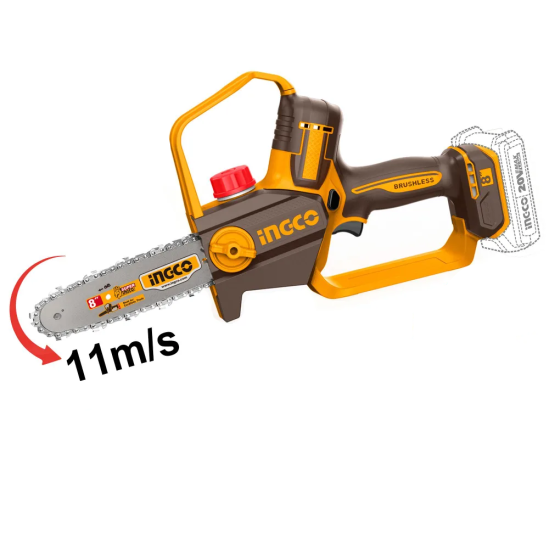 Аккумуляторная пила цепная INGCO CGSLI20882 0