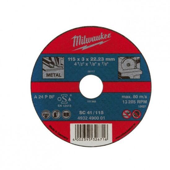 Отрезной диск MILWAUKEE по металлу SCS 41 / 125 X 3 X 22.2мм 4932451492