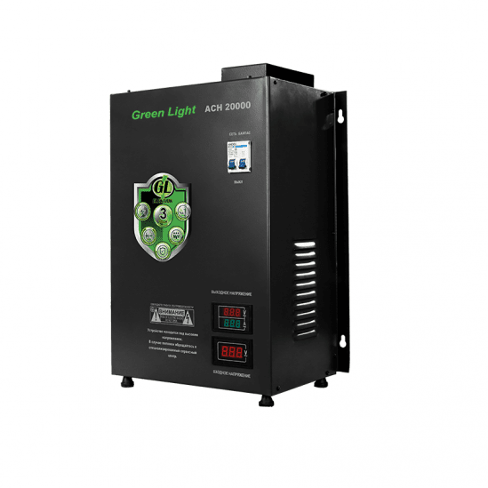 Стабилизатор напряжения стеновой Green Light ERV6 1Ф 30кВа