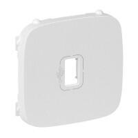 Лицевая панель для розетоки одинарная USB Legrand Valena Allure белый