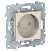 Розетка 1-х Schneider Electric Unica New б/з со/ш бежевый