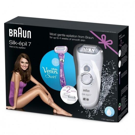 Эпилятор Braun SE 7537+бритва Venus 1