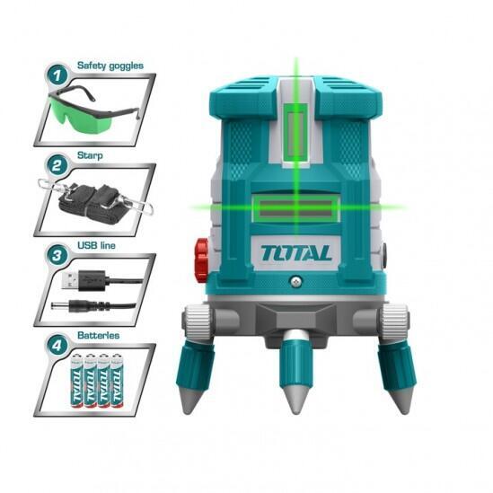 Лазерный уровень 3D TOTAL TLL305205