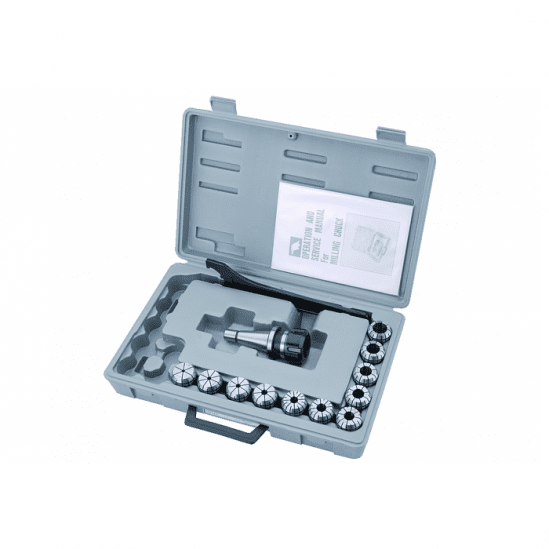 Патрон цанговый с набором из 12 цанг 3-20 мм JET ISO40/ER32