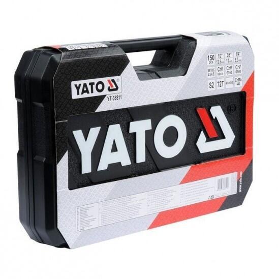 Набор метрических и дюймовых головок с принадлежностями YATO YT-38811 150 предметов 0