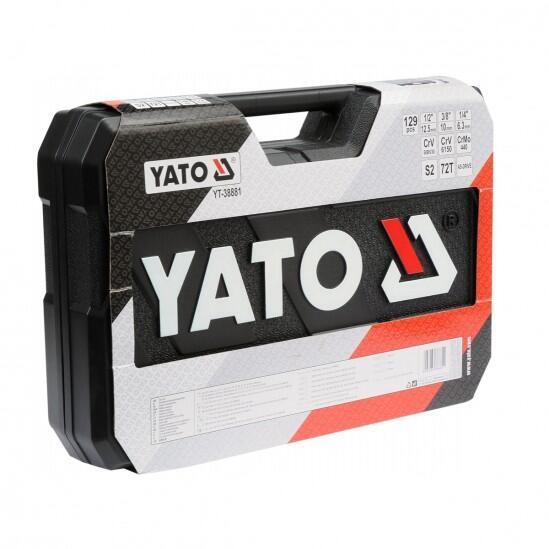 Набор головок с инструментом ключами и битами YATO YT-38881 129 предметов 0