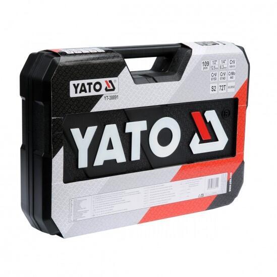 Набор головок с инструментом ключами и битами YATO YT-38891 109 предметов 0