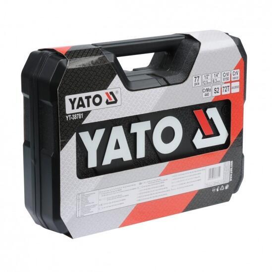 Набор головок с принадлежностями ключами и битами YATO YT-38781 77 предметов 0