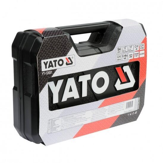 Набор головок с принадлежностями и битами YATO YT-12681 94 предмета 0
