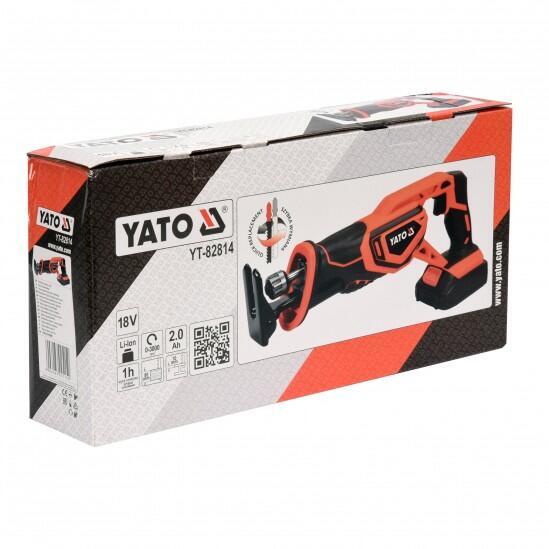 Сабельная пила аккумуляторная YATO YT-82814 0