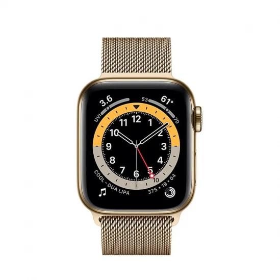 Смарт-часы Apple Watch Series 6 44mm Milanese Gold 0