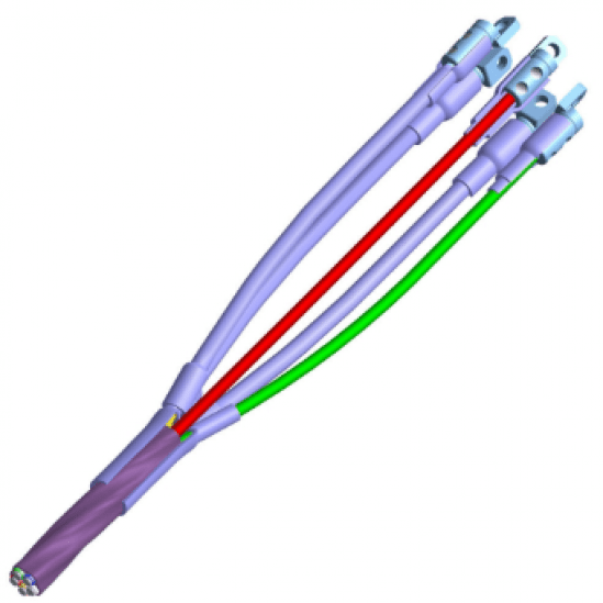 Муфта концевая наружной установки для кабеля с СПЭ-изоляцией ПКНт(н)-О-10-70...120 (комплект на 3 фазы)