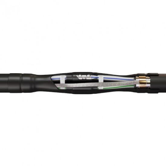 Муфта термоусаживаемая соединительная для кабеля с пластмассовой изоляцией 4ПСТ-Б-1-150...240 (для кабелей с броней)