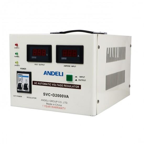 Стабилизатор напряжения ANDELI SVC-2000VA 110-250V
