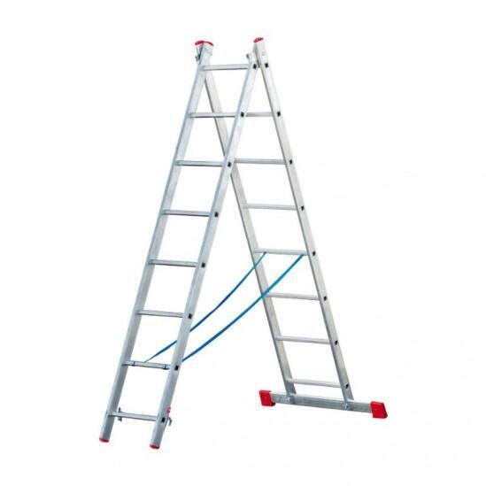 Двухсекционная алюминиевая лестница Sarayli 2x8