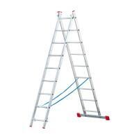 Двухсекционная алюминиевая лестница Sarayli 2x9