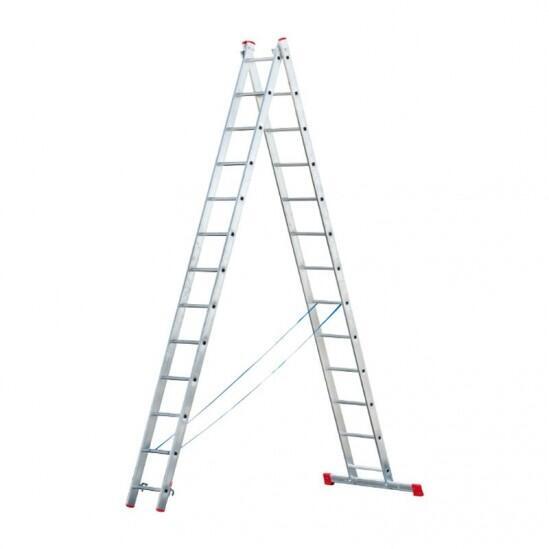 Двухсекционная алюминиевая лестница Sarayli 2x12