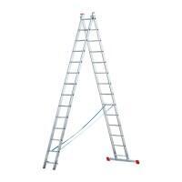 Стремянка двухсекционная алюминиевая лестница Sarayli 2x14