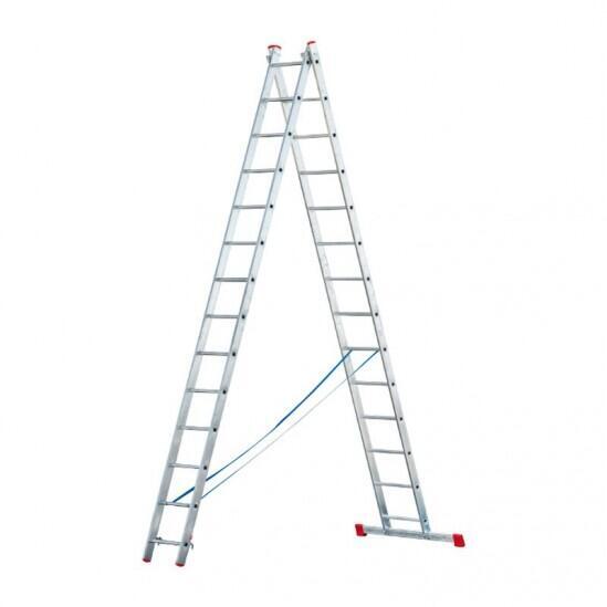 Двухсекционная алюминиевая лестница Sarayli 2x16