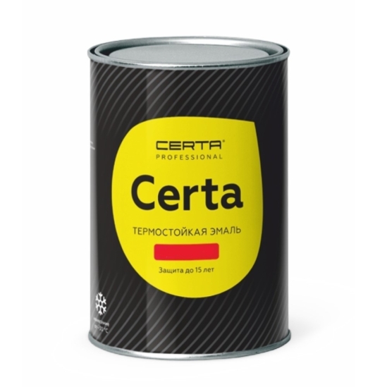 Термостойкая эмаль CERTA графит до 700 °C 0,8 кг