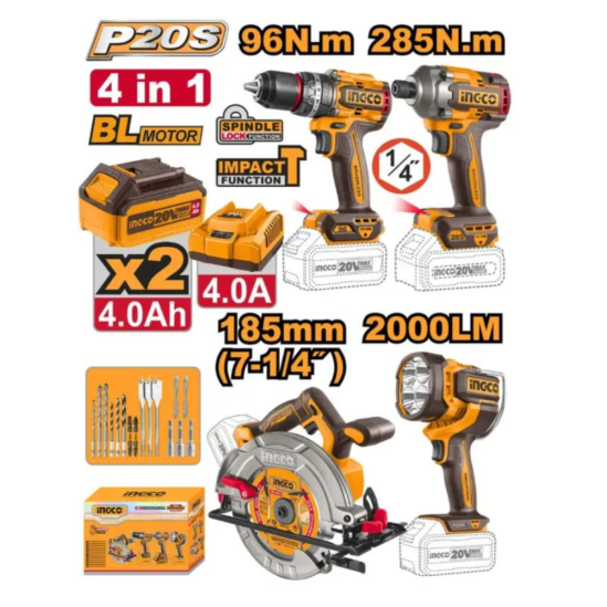 Беспроводной комплект INGCO COSLI241297 0